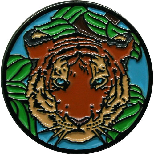 Tiger Golf Ball Marker