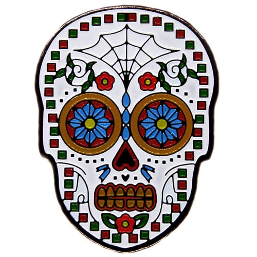 Web of Fun Dia de los Muertos Golf Ball Marker