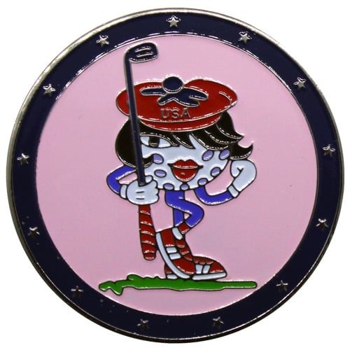 USA Be The Ball Characters Golf Ball Marker