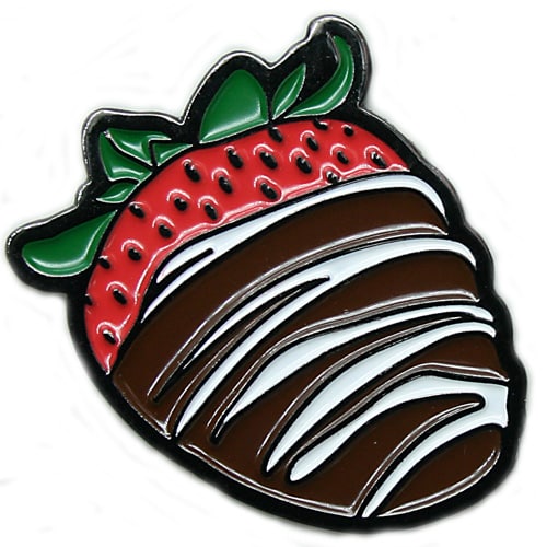 Chocolate Strawberry Golf Ball Marker