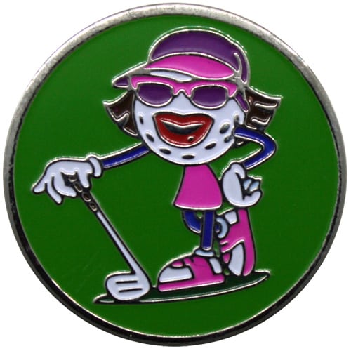 Let the Girls Play Through Golf Theme Marker