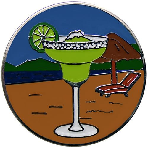 Margarita golf ball marker with Swarovski crystals