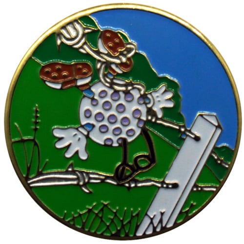 Out of Bounds Golf Ball Marker