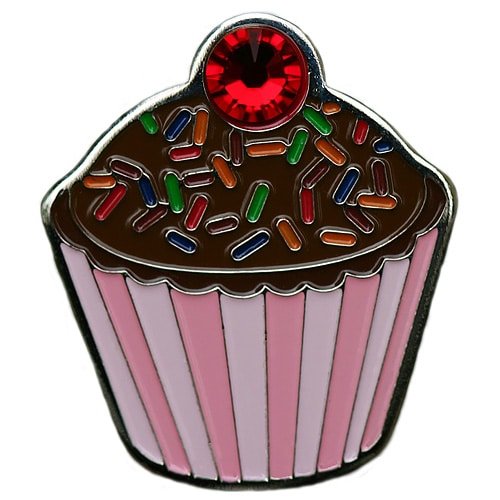 Hail to the cococ Bean cupcake golf ball marker with crystals