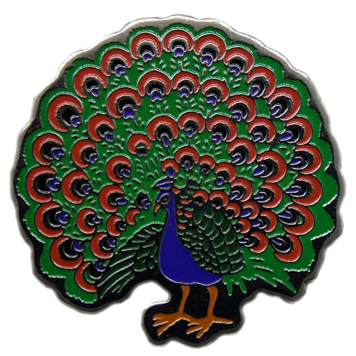 Awesome Peacock (Shaped) Golf Ball Marker