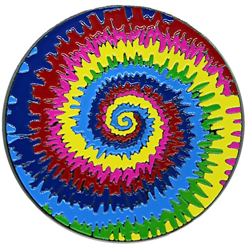 Spiral Peace Love Golf Ball Marker
