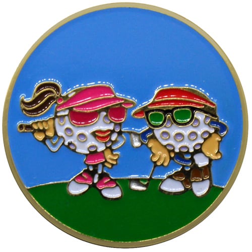 Twosome Golf Ball Marker