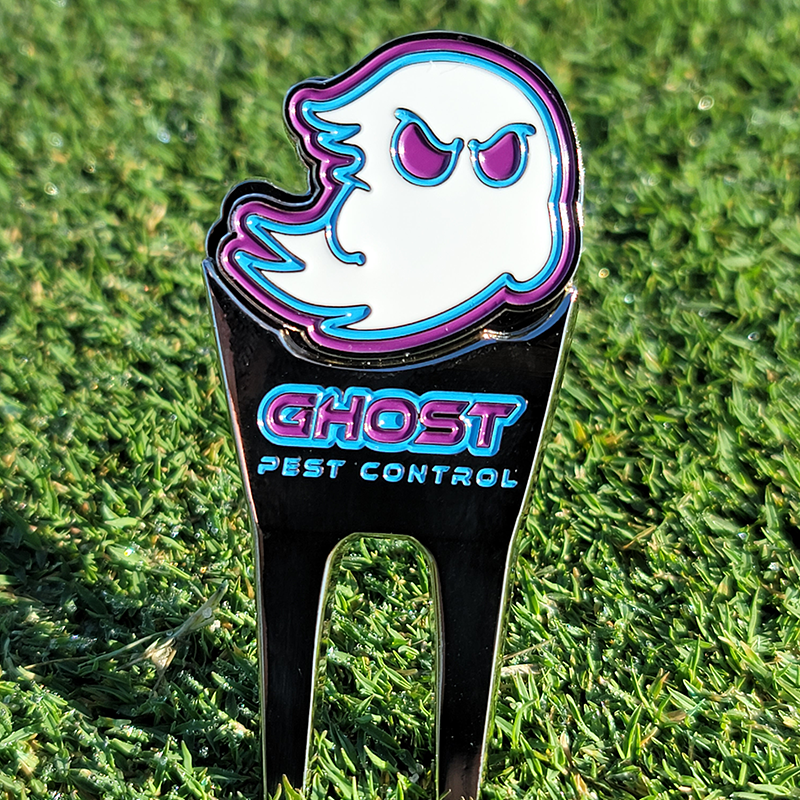 Ghost Pest Control Ball Marker With Divot Tool