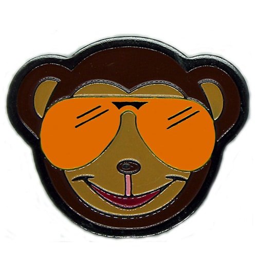 Monkey Orange Glasses ball marker