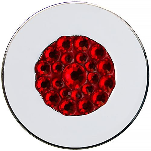 Japanese flag ball marker with Swarovski crystals