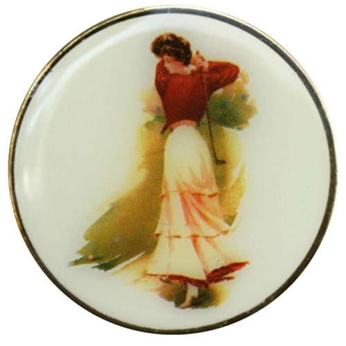 Victorian Lady golf ball marker