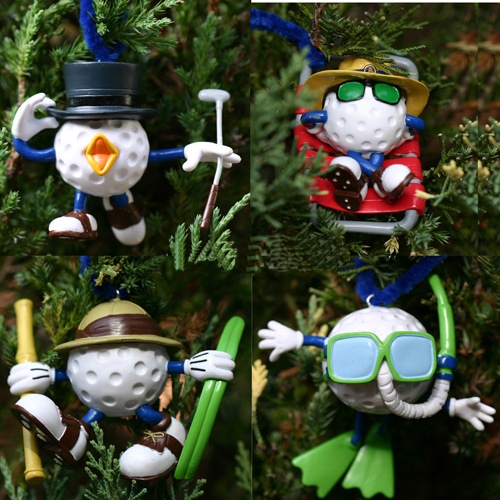 Christmas Ornaments Set of 4 Be the Ball Characters