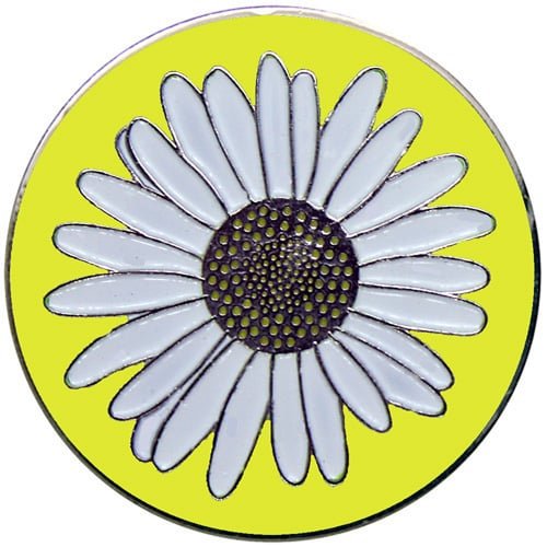 Daisy Yellow ball marker