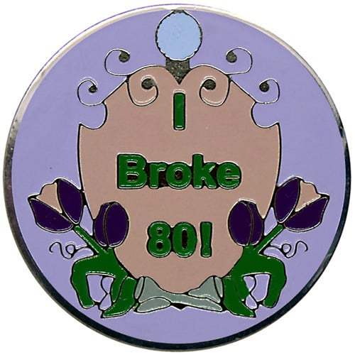 I Broke 80 with Flower ball marker