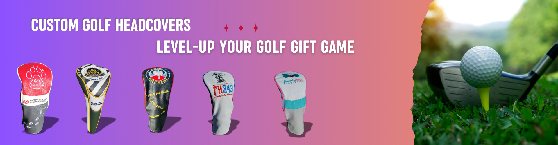 Custom Golf Headcovers Banner