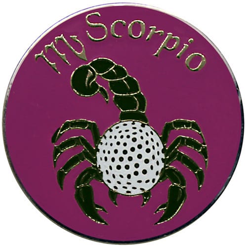 Scorpio zodiac ball marker