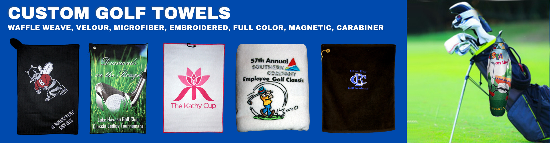 Custom Golf Towels Banner