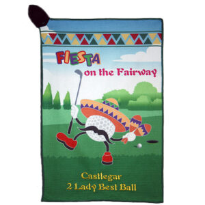 Fiesta on the Fairway Custom Golf Magnetic Waffle Towel