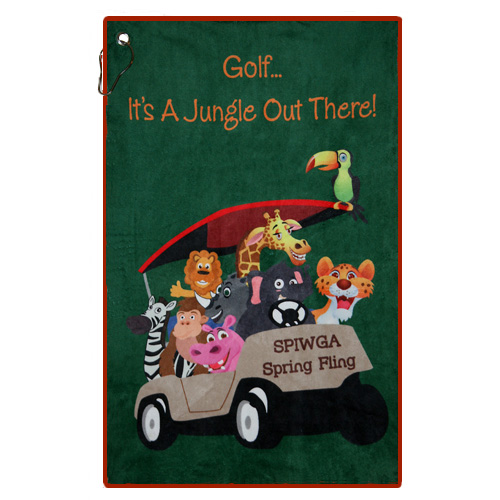 Jungle Custom Microfleece Golf Towel