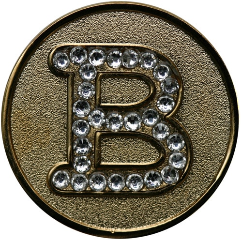 Swarovski Initial B ball marker