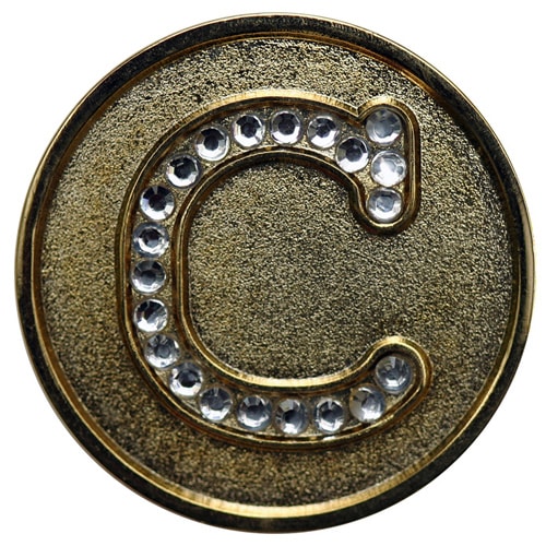 Swarovski Initial C ball marker