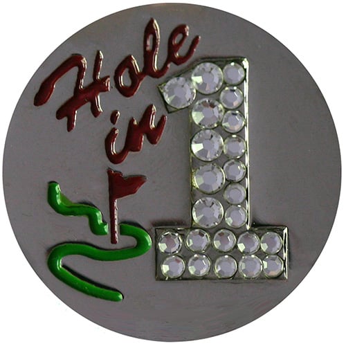 Swarovski Hole in One Nickel Ball Marker