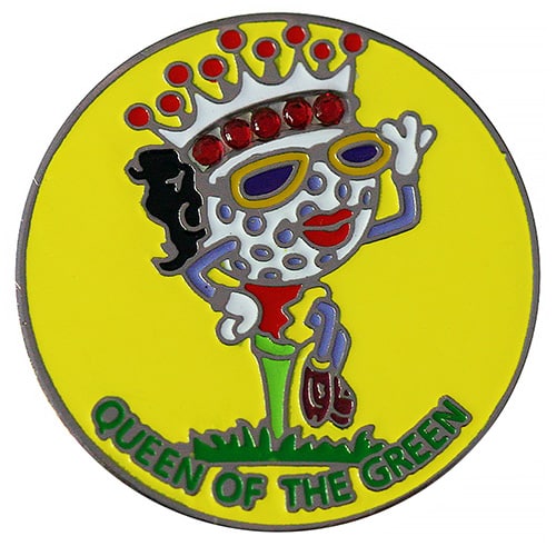 Swarovski Queen of the Green Yellow ball marker