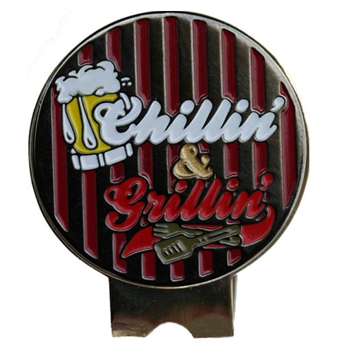 Chillin' & Grillin Hat Clip