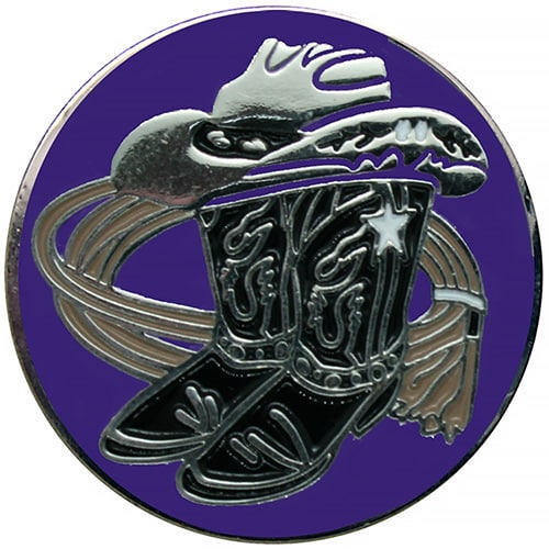 Cowboy Hats, Boots, Rope purple golf ball marker