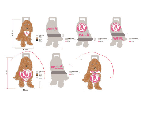 Custom Golf Bag Tags Proofs Design Process