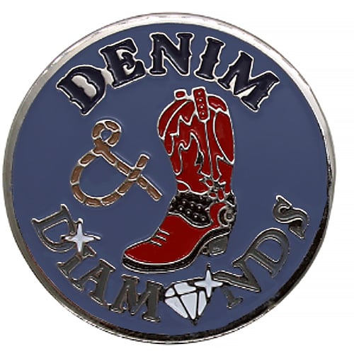Denim & Diamonds golf ball marker