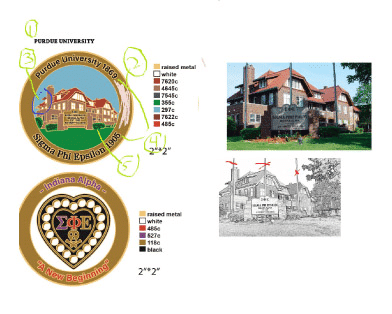 Challenge Coin Design Proofs - Mapping Stage, Step One in the Process - Send us an image or a design idea