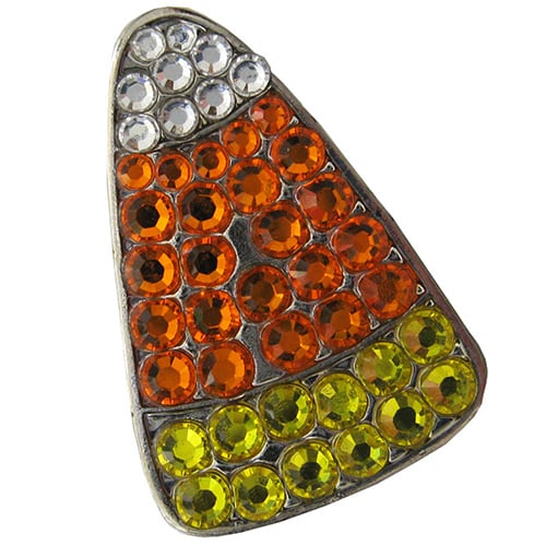Swarovski Candy Corn Halloween Golf ball marker