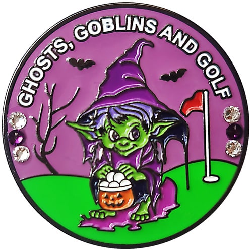Swarovski Goblin golf ball marker