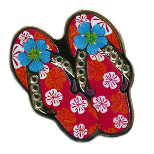 Pink Swarovski Flip Flop ball marker