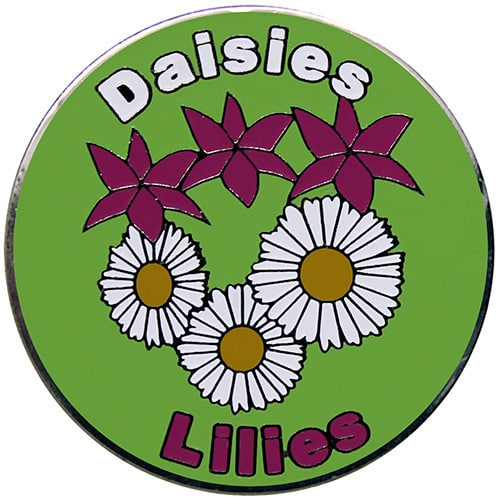 Daisies and Lilies golf ball marker
