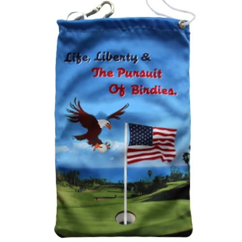 Life Liberty and Pursuit of Birdies Cell Phone Tee Bag - Image 2