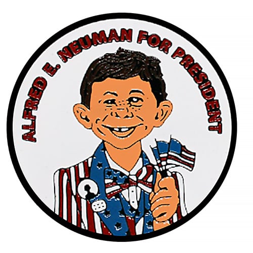 Alfred E. Neuman for President ball marker
