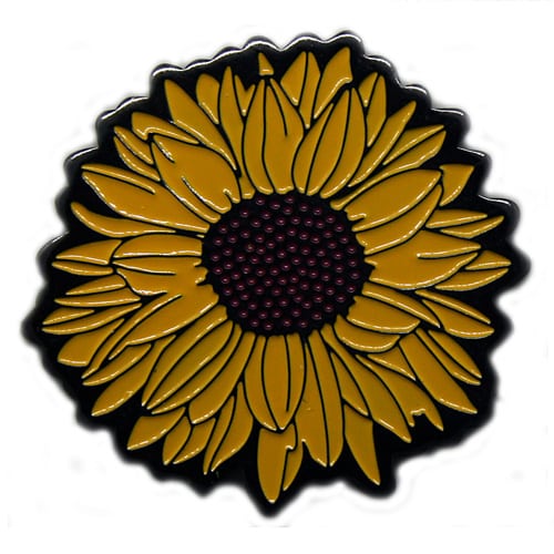 Shaped Sunflower ball marker