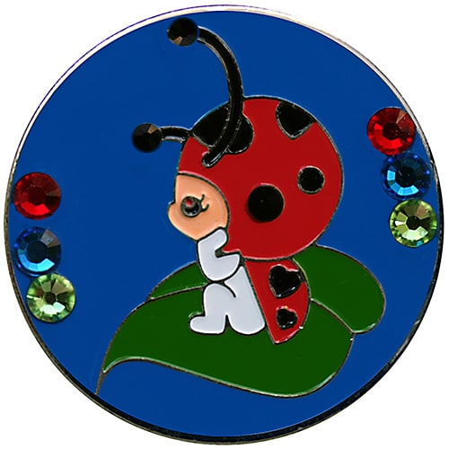 Swarovski Baby Ladybug ball marker