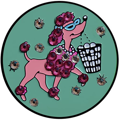 Swarovski Pink Poodle Range Rover ball marker