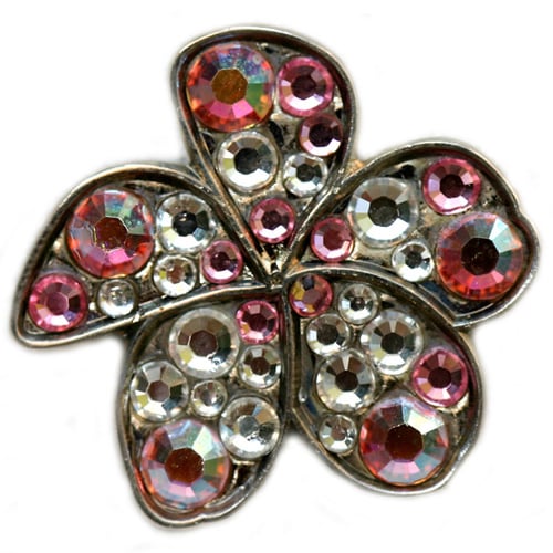 Swarovski Plumeria Pink ball Marker