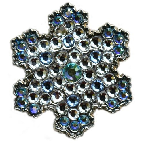 Swarovski Snowflake Blue Ball Marker