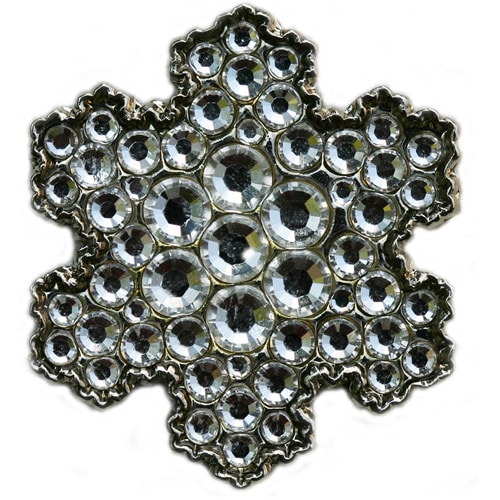 Swarovski Snowflake Golf Ball Marker