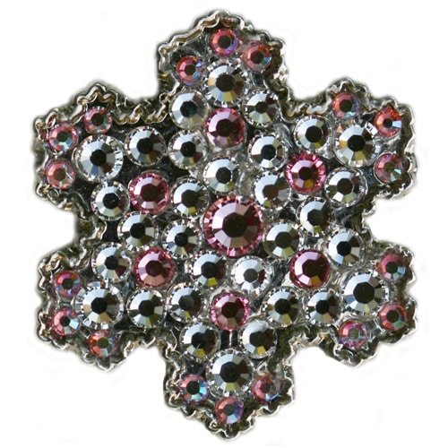Swarovski Snowflake Pink Ball marker