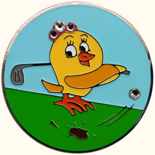 Swarovski Yellow Birdie ball marker