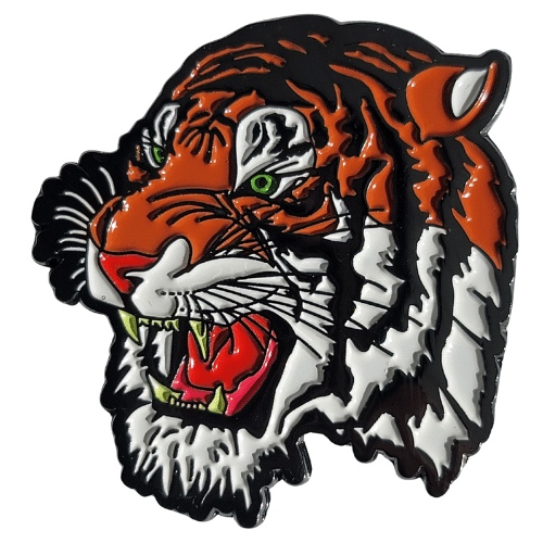 Custom Golf Challenge Coin Shaped Like a Tiger