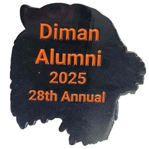 Custom Golf Challenge Coin Shaped Like a Tiger