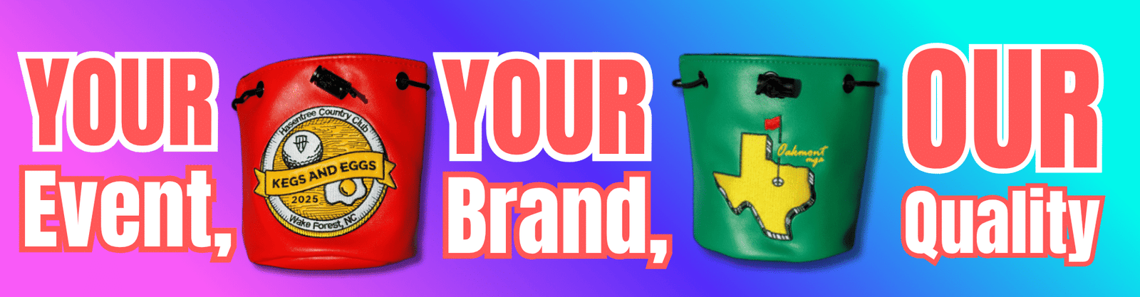 Custom Golf Ditty Bag Banner