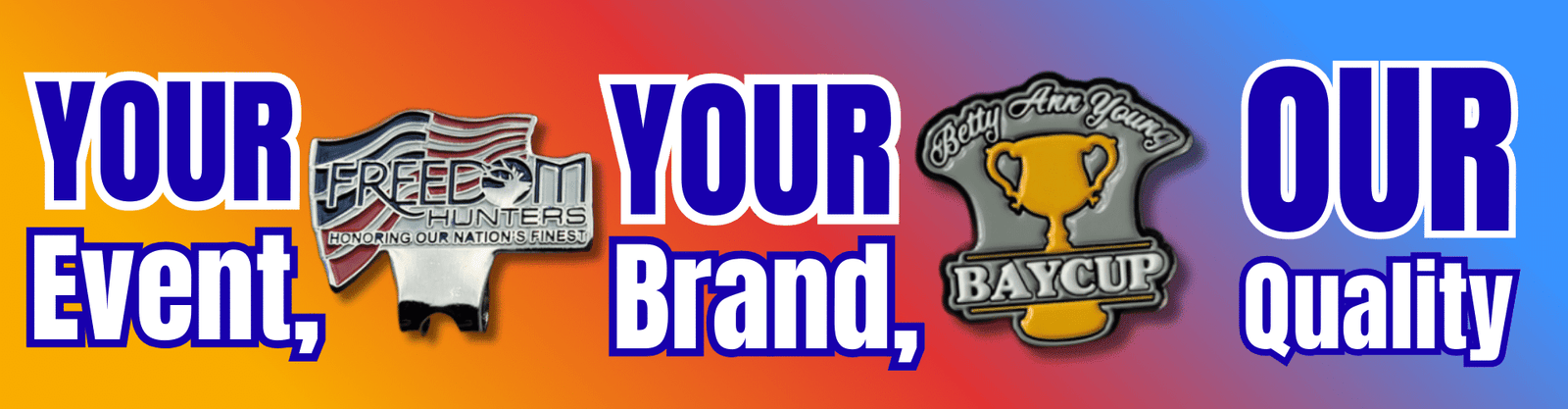 Custom Golf Hat Clips Banner